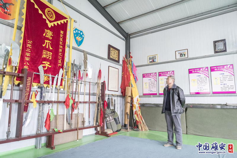 如何讓精武精神傳播得更廣，讓鷹爪翻子拳更好地傳承是陳桂學(xué)始終在思考的問題。郭家豪 攝