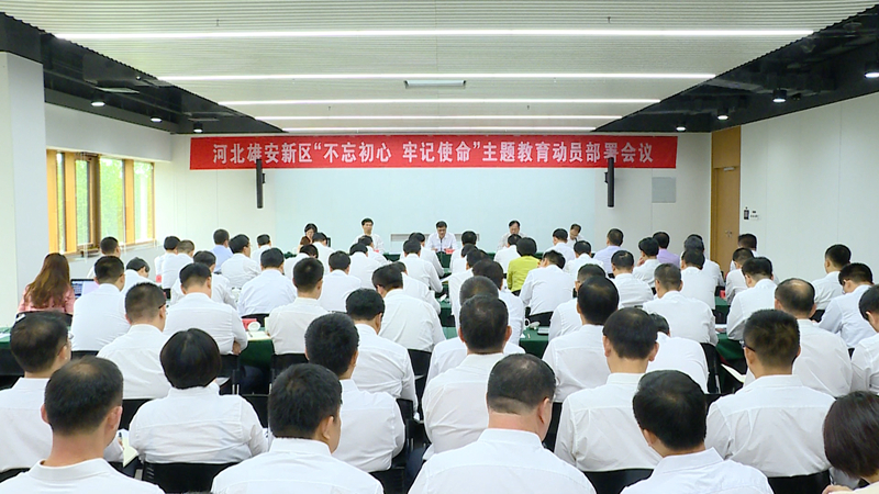 視頻丨雄安新區舉行“不忘初心、牢記使命”主題教育動員部署會議